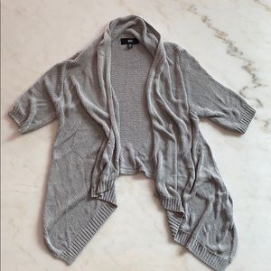 Mossimo high/low sliver/grey cardigan - like new❣️